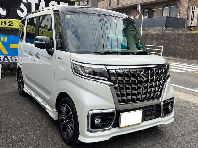 ハイブリッドＸＳ　全方位モニター付メモリーナビ＋スズキコネクト対応通信機装着車　衝突被害軽減システム　両側電動スライドドア　クリアランスソナー　レーンアシスト　ＥＴＣ　スマートキー　プッシュスタート　オートライト(7枚目)