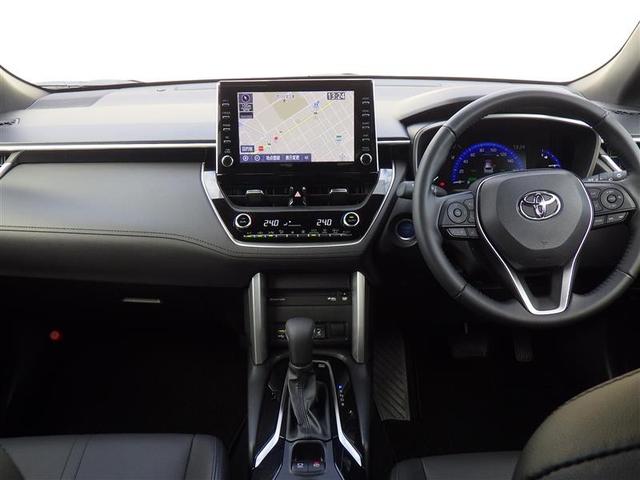 カローラクロス ハイブリッド Z フルセグ メモリーナビ DVD再生 ミュージックプレイヤー接続可 バックカメラ 衝突被害軽減システム ETC ドラレコ LEDヘッドランプ ワンオーナー フルエアロ(7枚目)