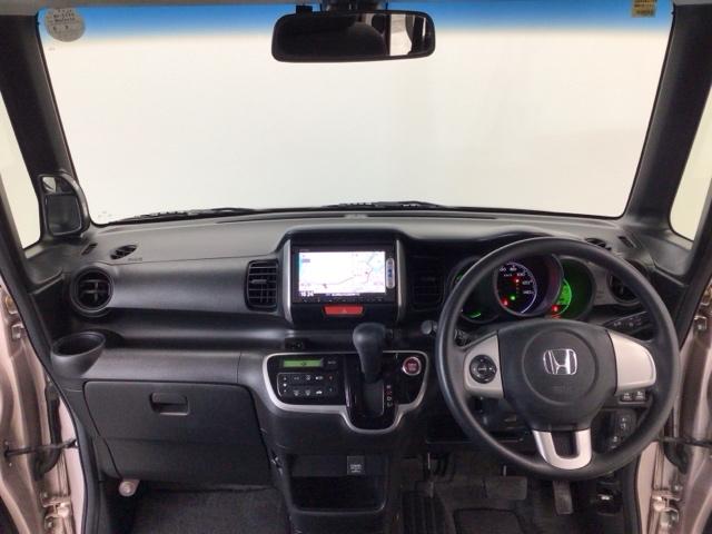 N-BOX GSSパッケージ 衝突軽減ブレーキ・ワンセグ・メモリナビ・DVD・バックカメラ・純正AW・ETC W電動ドア Iストップ ブレーキサポート ダブルエアバック TVナビ サイドカーテンエアバック イモビ 1セグTV(16枚目)