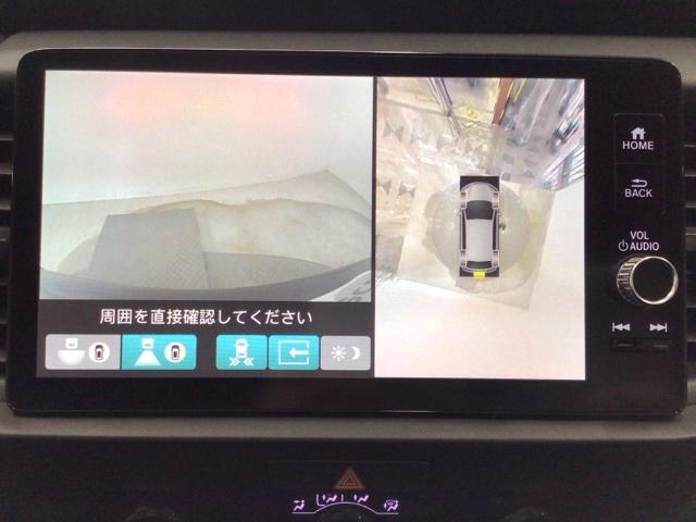 フィット ｅ：ＨＥＶホームブラックスタイル　デモカーＵＰ・ＬＥＤ・フルセグ・ホンダＣＯＮＮＥＣＴ・純正ＡＷ・ＥＴＣ　全周囲カメラ　オートライト　Ｂカメラ　１オーナー　ＬＥＤライト　クリアランスソナー　サイドＳＲＳ　オートクルーズコントロール（8枚目）