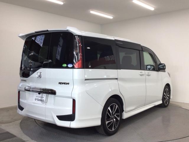 ステップワゴンスパーダ スパーダ・クールスピリットホンダセンシング　ＬＥＤ・フルセグ・メモリナビ・後席モニター・純正ＡＷ・両側電動ドア・ＥＴＣ　サイドエアバック　スマートキ　左右電動スライドドア　バックモニタ　Ｗエアコン　地ＴＶ　ナビ＆ＴＶ　三列シート　ＵＳＢ　ＡＡＣ（4枚目）