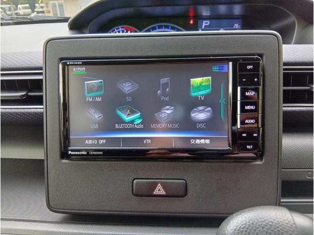 ワゴンＲ ハイブリッドＦＺ　衝突被害軽減ブレーキ　ＴＶ　ナビ　ＣＤ　ラジオ　Ｂｌｕｅｔｏｏｔｈ　バックカメラ　スマートキー　プッシュスタート　電動格納ミラー　オートエアコン　オートライト　アイドリングストップ　シートヒーター（8枚目）