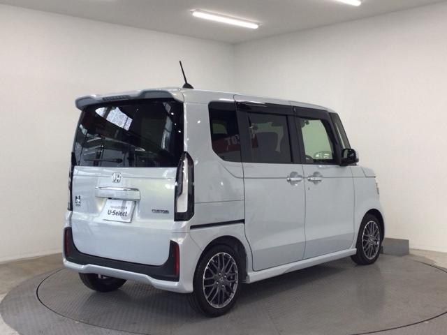 N-BOXカスタム ターボ デモカーUP・LED・フルセグ・メモリナビ・純正AW・ホンダCONNECT イモビライザー 1オナ 衝突被害軽減 フロントカメラ サイドカメラ ベンチシート キーフリー Pセンサー ESC パワステ(4枚目)