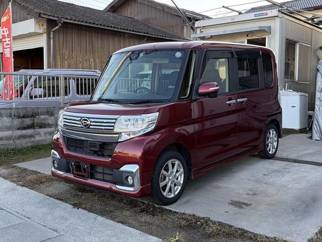 タント カスタムＸ　ＳＡＩＩ　両側スライド片側電動ドア　スマートアシスト２　純正ナビ　バックカメラ　フルセグテレビ　ＤＶＤ　ブルートゥース　ハンズフリー　ＥＴＣ　ＬＥＤ　フォグ　純正１４ＡＷ　修復歴なし　禁煙車　タイミングチェーン（2枚目）