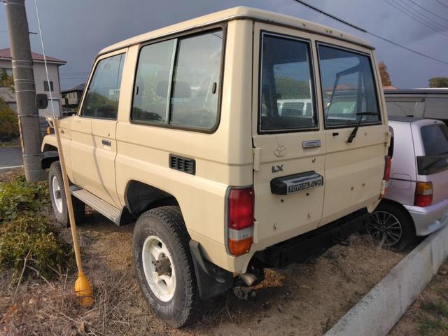 ランドクルーザー７０ ＬＸ　ディーゼル　４ＷＤ　５ＭＴ　５速マニュアルミッション　フェンダーミラー　社外アルミホイール（3枚目）