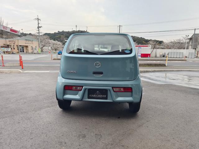 キャロル ＧＦ　５速マニュアル　横滑り防止機能　盗難警報装置　フロントパワーウインドウ　パワステ　マニュアルエアコン　エアバッグ　衝突安全ボディ　ワイヤレスキー　助手席エアバック　ＡＢＳ付（7枚目）