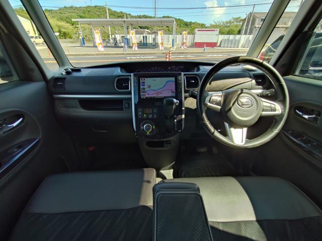 タント カスタムＲＳ　トップエディションリミテッドＳＡＩＩＩ　ナビＴＶ　フルセグＴＶ　コーナーセンサー　横滑り防止装置　ＬＥＤヘッドライト　オートエアコン　オートライト　ドラレコ　Ｂｌｕｅｔｏｏｔｈ　運転席シートヒーター　スマートキー　バックカメラ　４ＷＤ（9枚目）