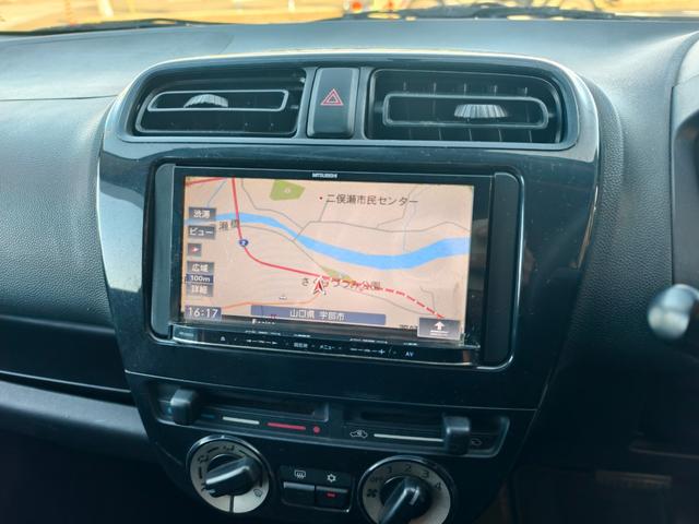 ミラージュ Ｅ　エアコン　パワステ　パワーウインドウ　運転席エアバッグ　助手席エアバッグ　ＡＢＳ　衝突安全ボディ　ナビ　ＥＴＣ　スペアタイヤ（18枚目）