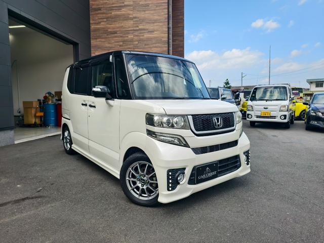 N-BOXカスタム モデューロX Gターボパッケージ メモリーナビ BTオーディオ 衝突被害軽減ブレーキ インテリキー オートクルーズ 両側自動ドア 地デジ ターボ アイドリングストップ ベンチシート ETC オートエアコン リアカメラ 横滑り防止(3枚目)