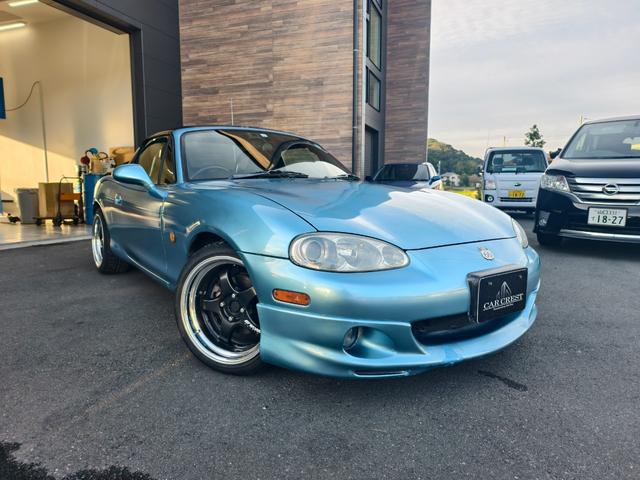 ロードスター ＳＰ　ハードトップ　ワークマイスターＡＷ　トラストマフラー　車高調　ＥＴＣ　キーレス　ＡＢＳ　パワステ　エアコン　衝突安全ボディ　エアバッグ　パワーウィンドー　Ｗエアバック（3枚目）