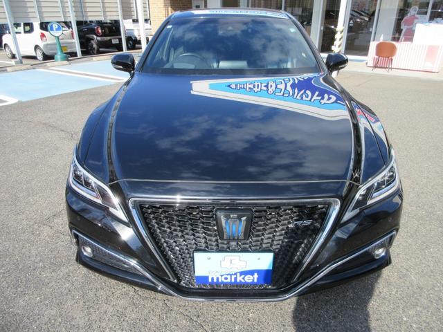 クラウンハイブリッド RSアドバンス 全国1年保証 ワンオーナー トヨタセーフティセンス 純正ナビ パノラミックビューモニター 黒革シート プリクラッシュブレーキ 車線逸脱警報装置 横滑り防止装置 LEDヘッドライト プッシュスタート(8枚目)