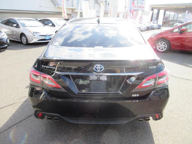 クラウンハイブリッド RSアドバンス 全国1年保証 ワンオーナー トヨタセーフティセンス 純正ナビ パノラミックビューモニター 黒革シート プリクラッシュブレーキ 車線逸脱警報装置 横滑り防止装置 LEDヘッドライト プッシュスタート(9枚目)