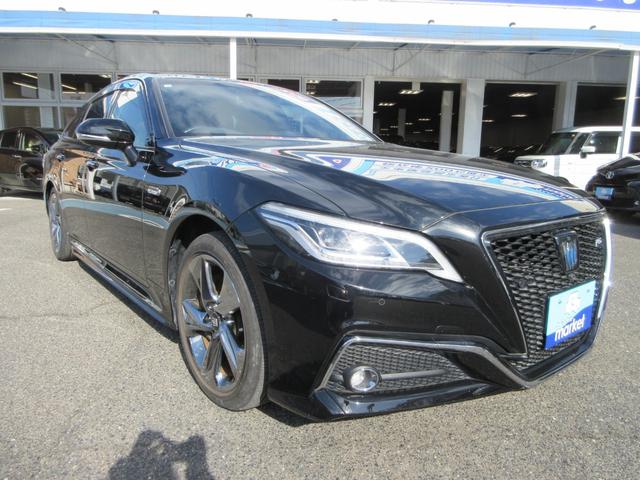 クラウンハイブリッド RSアドバンス 全国1年保証 ワンオーナー トヨタセーフティセンス 純正ナビ パノラミックビューモニター 黒革シート プリクラッシュブレーキ 車線逸脱警報装置 横滑り防止装置 LEDヘッドライト プッシュスタート(12枚目)