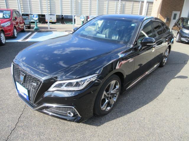 クラウンハイブリッド RSアドバンス 全国1年保証 ワンオーナー トヨタセーフティセンス 純正ナビ パノラミックビューモニター 黒革シート プリクラッシュブレーキ 車線逸脱警報装置 横滑り防止装置 LEDヘッドライト プッシュスタート(13枚目)