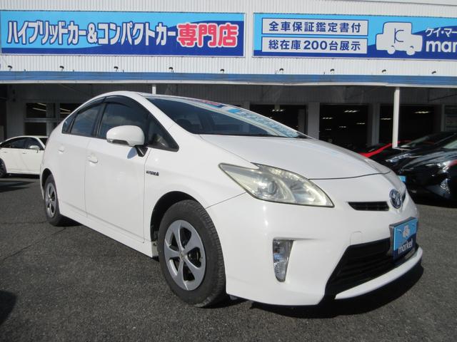 プリウス L 後期モデル 全国1年保証 純正CDオーディオ 横滑り防止装置 アイドリングストップ オートエアコン ABS プッシュスタート スマートキー 盗難警報装置 電動格納ミラー ETC付き(12枚目)