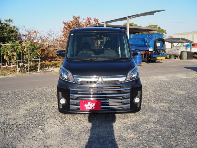 ｅＫスペースカスタム カスタムＴ　セーフティパッケージ　ユーザー下取車　ターボ　衝突軽減システム　オートライト　オートマチックハイビーム　ＬＥＤヘッドライト　クルーズコントロール　全方位モニター　ＴＶブルートゥース接続付きナビ　ＥＴＣ　車検整備付（2枚目）