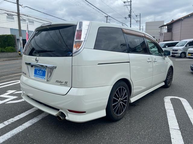 プレサージュ ライダーS ユーザー買取/ナビ/Bカメラ/革調シートカバー/左側電動スライドドア/社外アルミ(7枚目)