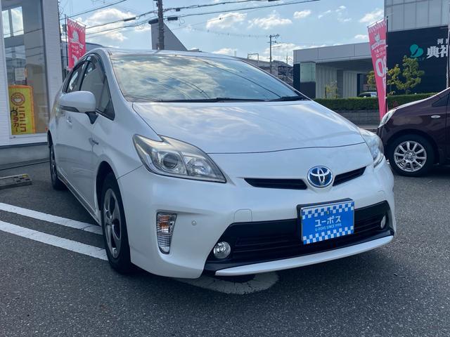 プリウス Sマイコーデ ユーザー買取/純正ナビTV/Bカメラ/BIuetooth/レザーシート/ETC/スマート&プッシュスタート(3枚目)