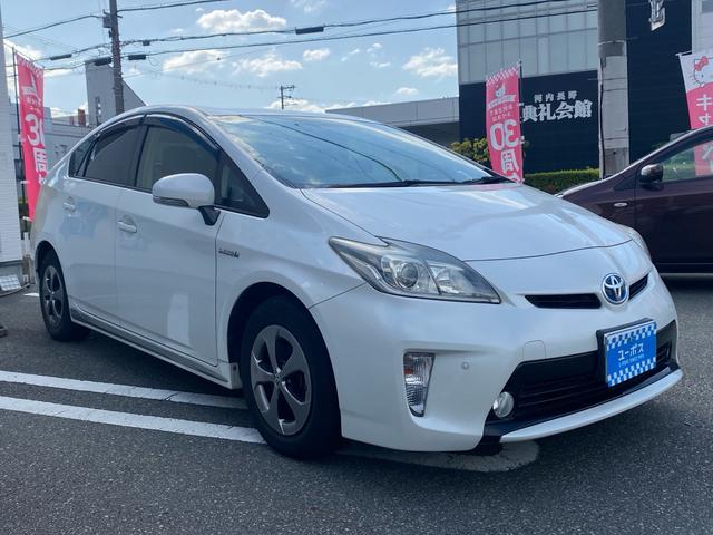 プリウス Sマイコーデ ユーザー買取/純正ナビTV/Bカメラ/BIuetooth/レザーシート/ETC/スマート&プッシュスタート(4枚目)