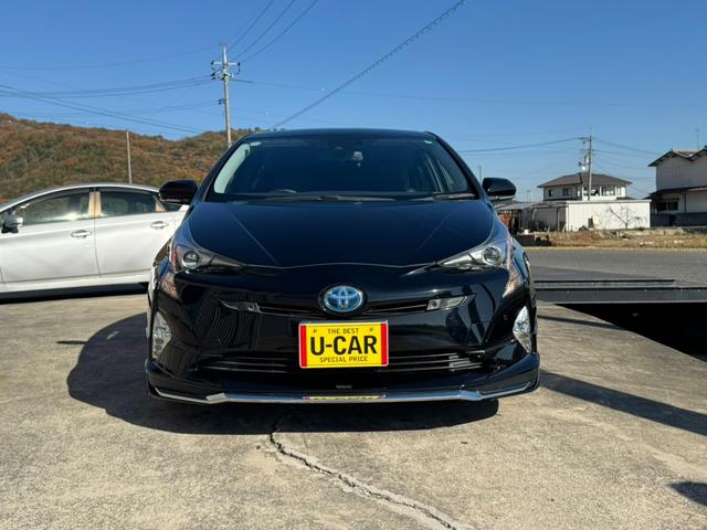 プリウス Sセーフティプラス F、R,Sモデリスタエアロ ドラレコ 純正9インチナビ 社外アルミホイール デジタルインナーミラー ETC バックカメラ シートカバー(3枚目)