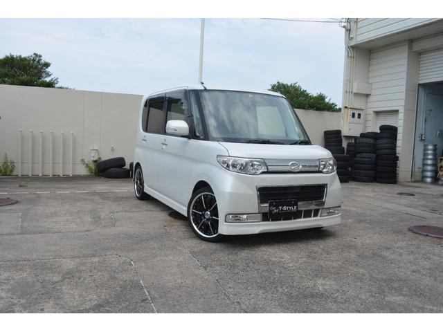 中古車 ダイハツ タントカスタム 検r5 4 Sキー Etc ナビ Hid 後席モニター 超人気の