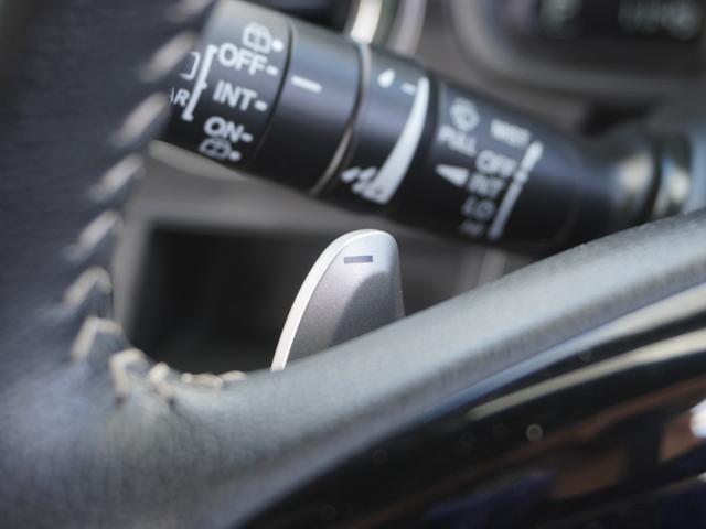 【パドルシフト】ハンドルから手を離さずに素早くシフトアップ＆ダウンができます。お近くのホンダカーズ総社までお越しください。