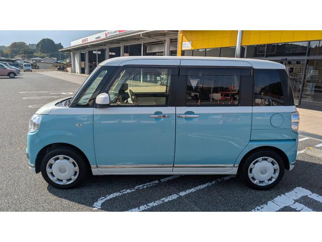 ムーヴキャンバス Ｘリミテッドメイクアップ　ＳＡＩＩ　４ＷＤ　カーナビ　ＥＴＣ　バックカメラ　衝突軽減ブレーキ　両側パワースライドドア　リモコンエンジンスターター　横滑り防止装置　スマートキー　プッシュスタート　オートエアコン　スレアリングリモコン（8枚目）