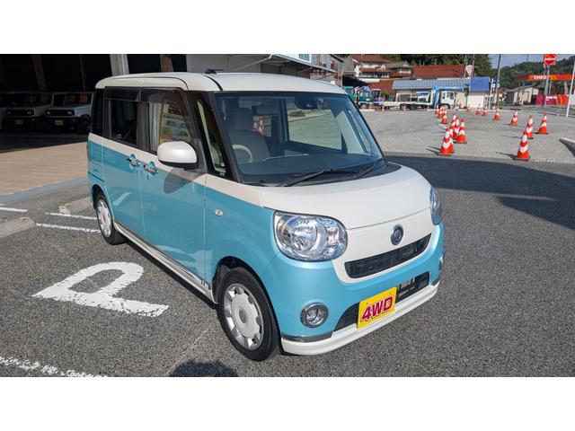 ムーヴキャンバス Ｘリミテッドメイクアップ　ＳＡＩＩ　４ＷＤ　カーナビ　ＥＴＣ　バックカメラ　衝突軽減ブレーキ　両側パワースライドドア　リモコンエンジンスターター　横滑り防止装置　スマートキー　プッシュスタート　オートエアコン　スレアリングリモコン（14枚目）