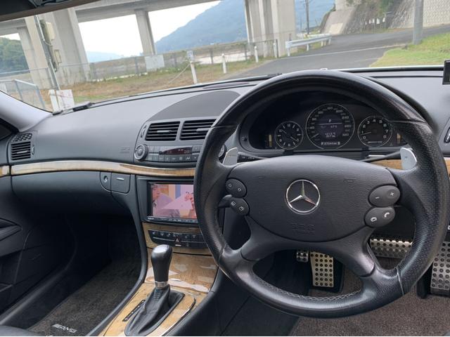 Ｅクラス Ｅ６３　ＡＭＧ　ＥＴＣ　クリアランスソナー　オートクルーズコントロール　バックカメラ　ナビ　ＴＶ　アルミホイール　オートライト　ＨＩＤ　ヘッドライトウォッシャー　サンルーフ　ＡＴ　シートヒーター　キーレスエントリー（38枚目）