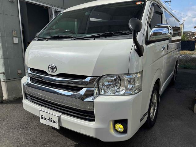 ハイエースワゴン GL 4WD ベッドキット バックカメラ TV オートクルーズコントロール 電動スライドドア オートライト スマートキー 電動格納ミラー 後席モニター 3列シート AT ユーザー買取(45枚目)