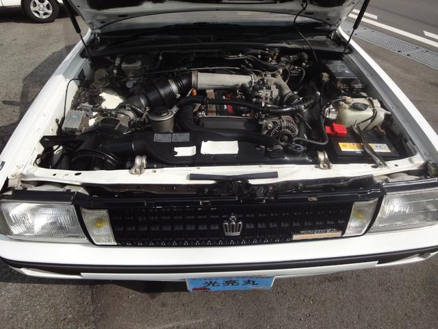 クラウン ツインカム スーパーチャージャ 修復無 2L 赤ヘッドツインカム24 スーパーチャジャ ローダウン 17インチレイズボルグアルミ リアバンパーワイド3ナンバ登録 クルーズコントロール パワーシート スイングエアコン 電動格納ミラ(67枚目)