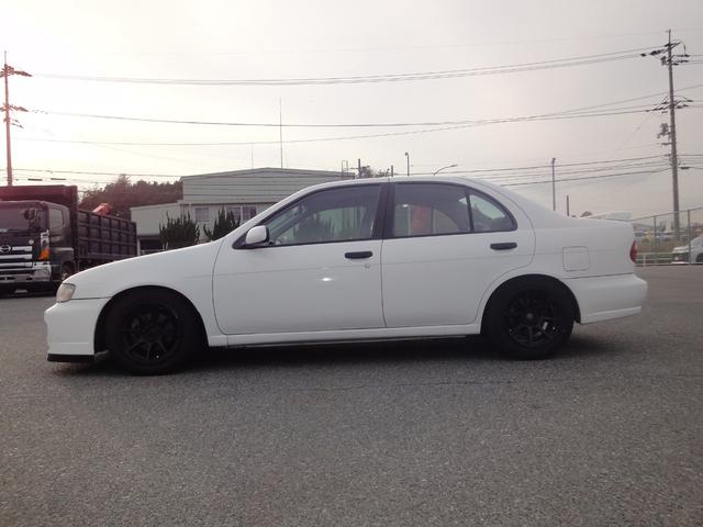 パルサー SR16VEエンジンVZ-R 修復歴無 5速 AC PS PW ローダウン 減勢調整付 タイミングチェーン SRエンジン (通称青ヘッド) 社外マフラー 15インチ社外アルミ スタッドレスタイヤ付 ヘッドライト、フォグライトLED(8枚目)