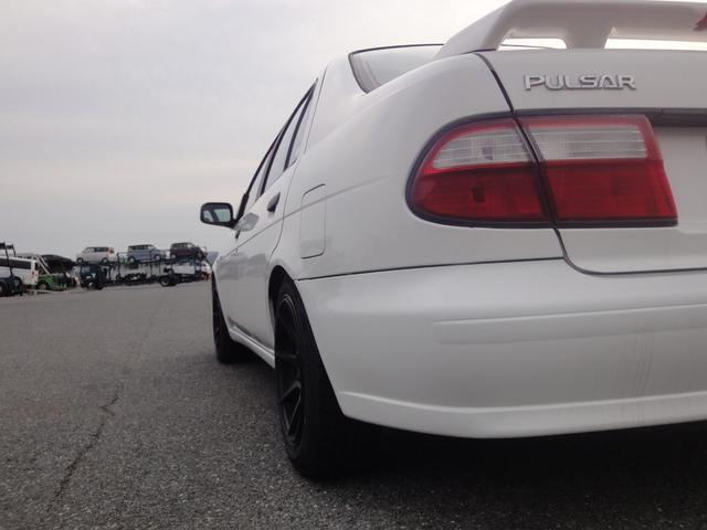 パルサー SR16VEエンジンVZ-R 修復歴無 5速 AC PS PW ローダウン 減勢調整付 タイミングチェーン SRエンジン (通称青ヘッド) 社外マフラー 15インチ社外アルミ スタッドレスタイヤ付 ヘッドライト、フォグライトLED(50枚目)