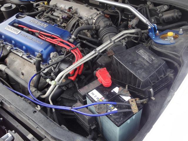 パルサー SR16VEエンジンVZ-R 修復歴無 5速 AC PS PW ローダウン 減勢調整付 タイミングチェーン SRエンジン (通称青ヘッド) 社外マフラー 15インチ社外アルミ スタッドレスタイヤ付 ヘッドライト、フォグライトLED(65枚目)