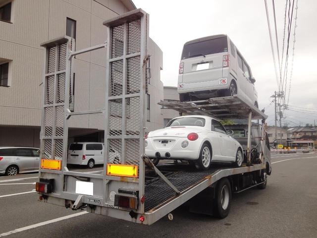 ダイナトラック 積載車 修復歴無 2台積み 3.4トン積載車 PS PW オートAC 6速 ホイスト操作盤左右有 油圧歩み ウインチラジコン ETC TV ナビ バックモニタ 車検8年3月7日 電動格納ミラー シートカバー(7枚目)