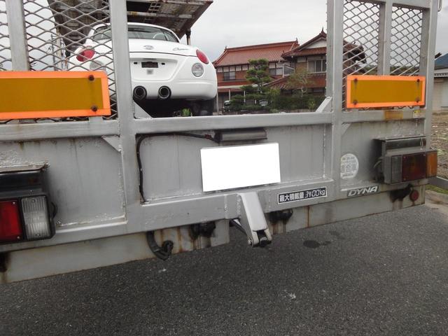 ダイナトラック 積載車 修復歴無 2台積み 3.4トン積載車 PS PW オートAC 6速 ホイスト操作盤左右有 油圧歩み ウインチラジコン ETC TV ナビ バックモニタ 車検8年3月7日 電動格納ミラー シートカバー(35枚目)