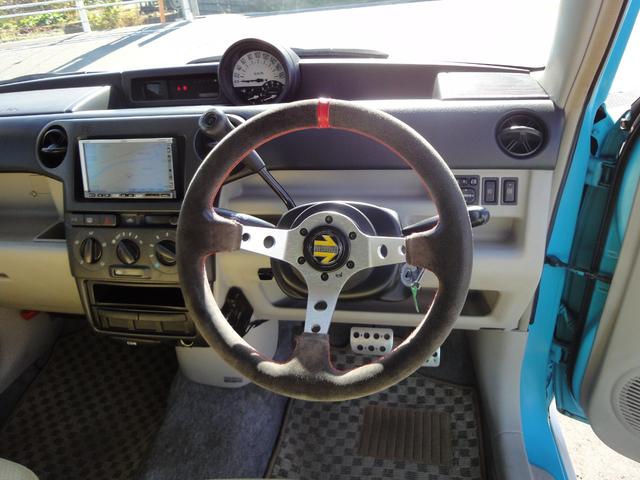 ｂＢ オープンデッキ　禁煙車　フルセグナビ　ＤＶＤ視聴　バックモニタ　ＥＴＣ　ハヤシ１６インチアルミ　ＨＫＳローダウン車高調　社外ＬＥＤヘッドライト　フォグ　ＨＫＳ社外マフラー　タイミングチェーン　リアシートＯＰＴ防水カバ（29枚目）