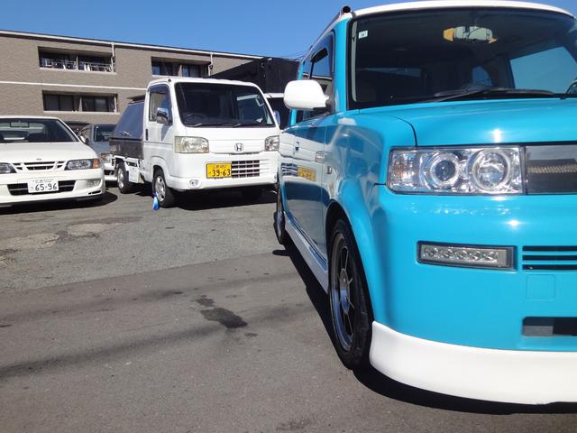 ｂＢ オープンデッキ　禁煙車　フルセグナビ　ＤＶＤ視聴　バックモニタ　ＥＴＣ　ハヤシ１６インチアルミ　ＨＫＳローダウン車高調　社外ＬＥＤヘッドライト　フォグ　ＨＫＳ社外マフラー　タイミングチェーン　リアシートＯＰＴ防水カバ（65枚目）