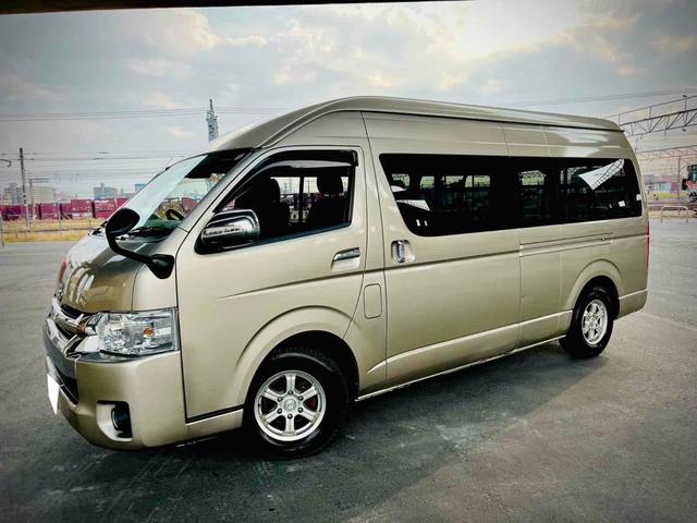 ハイエースワゴン グランドキャビン 新品ベットキット 10人乗り ドライブレコーダー ETC 電動スライドドア キーレスエントリー 電動格納ミラー 後席モニター AT アルミホイール CD 100V電源 盗難防止システム(13枚目)