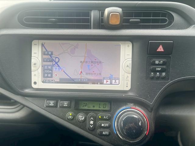 アクア L ETC バックカメラ ナビ TV キーレスエントリー 電動格納ミラー AT Bluetooth エアコン パワーステアリング パワーウィンドウ(3枚目)