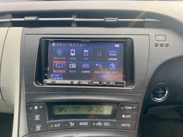 プリウス S ETC クリアランスソナー バックカメラ TV アルミホイール AT スマートキー 電動格納ミラー CD DVD再生 エアコン パワーステアリング パワーウィンドウ(3枚目)