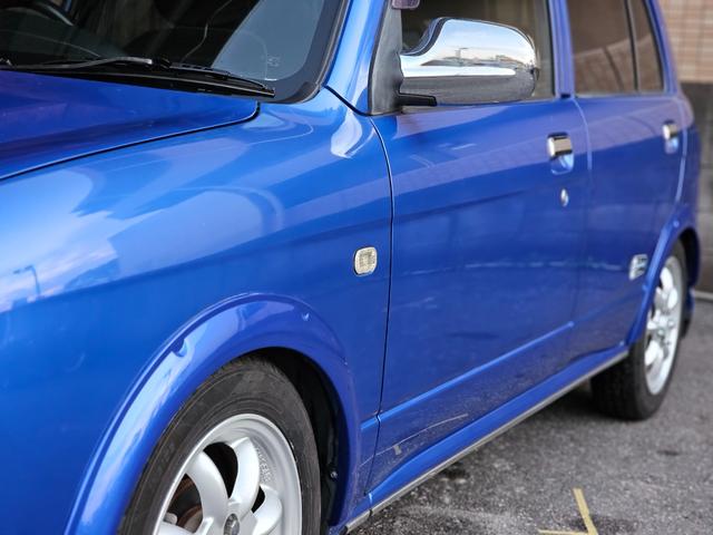 ミラジーノ ミニライトスペシャルターボ 全席取り外し清掃済 ターボ 5MT ローダウン D-SPORTSショック 社外エアクリ オーバーフェンダー メッシュグリル センターマフラー 社外フロントパイプ ショートシフト MOMOステアリング(17枚目)