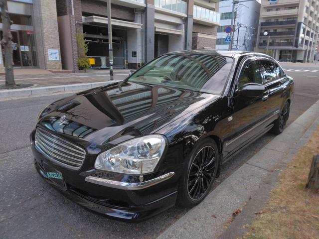 シーマ 450VIP ローダウン パワーシート ETC ナビ バックカメラ 後席モニター TV CD DVD コーナーセンサー HIDヘッドライト キーレス AW18インチ オートエアコン クルコン シートヒーター(2枚目)