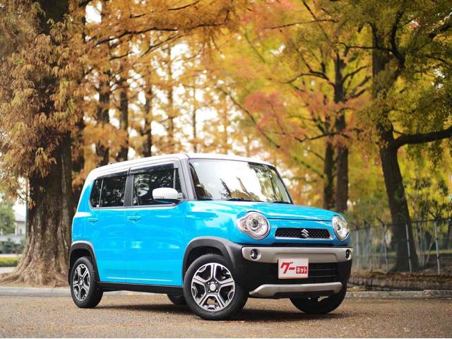 ハスラー Ｘターボ　ＥＴＣ　ナビ　ＴＶ　衝突被害軽減システム　ＨＩＤ　スマートキー　アイドリングストップ　電動格納ミラー　シートヒーター　ベンチシート　ＣＶＴ　盗難防止システム　ＡＢＳ　ＥＳＣ　アルミホイール（5枚目）