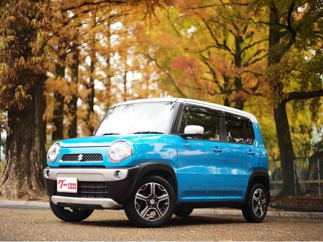 ハスラー Ｘターボ　ＥＴＣ　ナビ　ＴＶ　衝突被害軽減システム　ＨＩＤ　スマートキー　アイドリングストップ　電動格納ミラー　シートヒーター　ベンチシート　ＣＶＴ　盗難防止システム　ＡＢＳ　ＥＳＣ　アルミホイール（9枚目）