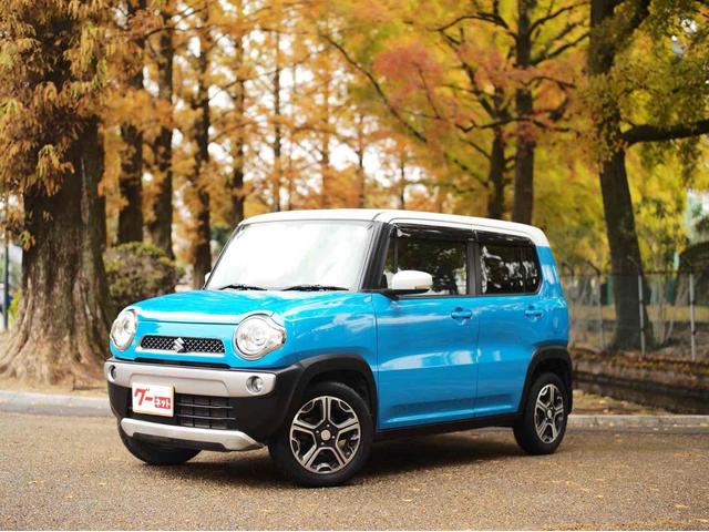 ハスラー Ｘターボ　ＥＴＣ　ナビ　ＴＶ　衝突被害軽減システム　ＨＩＤ　スマートキー　アイドリングストップ　電動格納ミラー　シートヒーター　ベンチシート　ＣＶＴ　盗難防止システム　ＡＢＳ　ＥＳＣ　アルミホイール（14枚目）