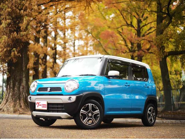 ハスラー Ｘターボ　ＥＴＣ　ナビ　ＴＶ　衝突被害軽減システム　ＨＩＤ　スマートキー　アイドリングストップ　電動格納ミラー　シートヒーター　ベンチシート　ＣＶＴ　盗難防止システム　ＡＢＳ　ＥＳＣ　アルミホイール（15枚目）