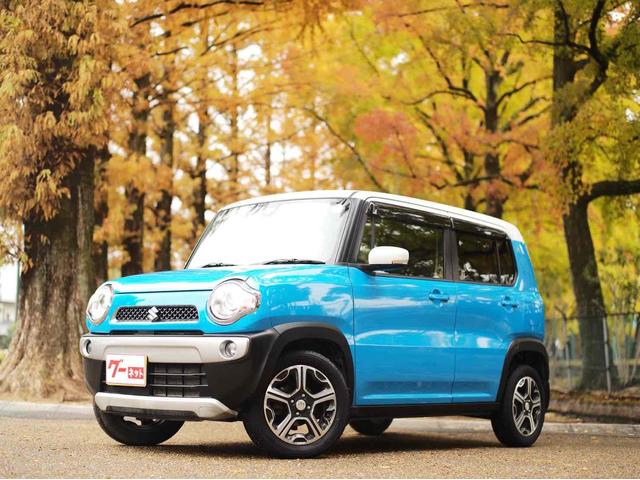 ハスラー Ｘターボ　ＥＴＣ　ナビ　ＴＶ　衝突被害軽減システム　ＨＩＤ　スマートキー　アイドリングストップ　電動格納ミラー　シートヒーター　ベンチシート　ＣＶＴ　盗難防止システム　ＡＢＳ　ＥＳＣ　アルミホイール（16枚目）