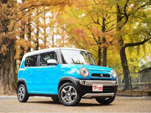 ハスラー Ｘターボ　ＥＴＣ　ナビ　ＴＶ　衝突被害軽減システム　ＨＩＤ　スマートキー　アイドリングストップ　電動格納ミラー　シートヒーター　ベンチシート　ＣＶＴ　盗難防止システム　ＡＢＳ　ＥＳＣ　アルミホイール（17枚目）