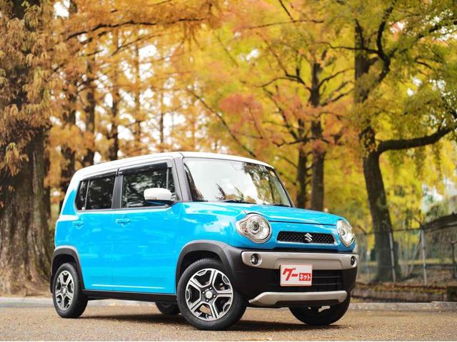 ハスラー Ｘターボ　ＥＴＣ　ナビ　ＴＶ　衝突被害軽減システム　ＨＩＤ　スマートキー　アイドリングストップ　電動格納ミラー　シートヒーター　ベンチシート　ＣＶＴ　盗難防止システム　ＡＢＳ　ＥＳＣ　アルミホイール（18枚目）